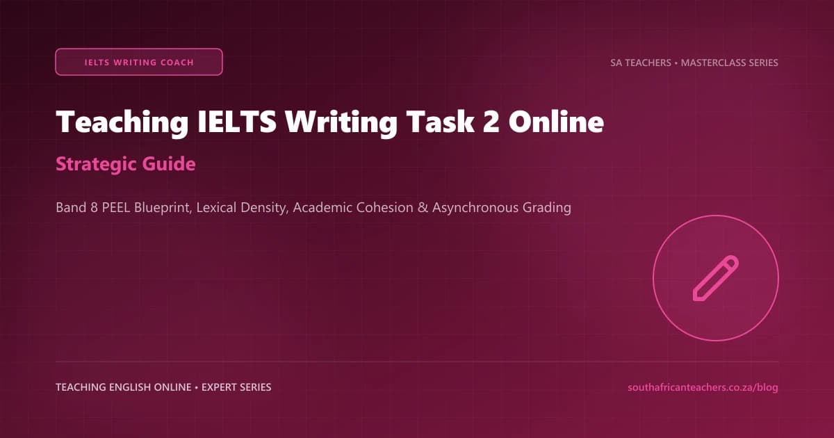 How to Teach IELTS Writing Task 2 Online for High Scoring Essays: The Band 8 Architecture