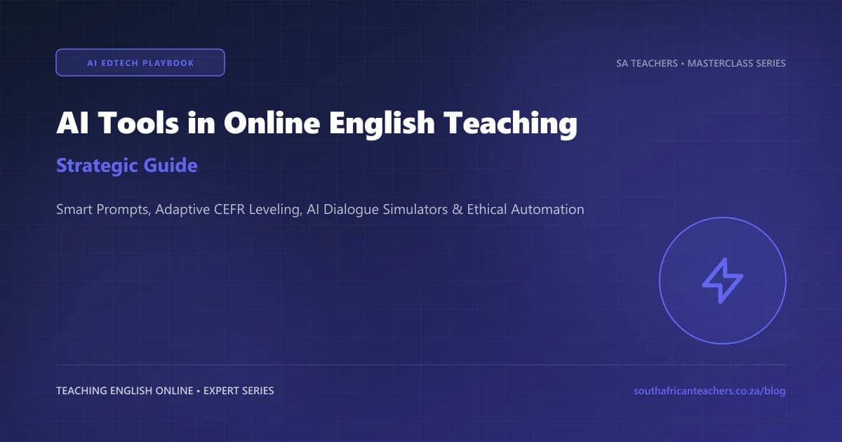 How to Use AI Tools Ethically and Effectively When Teaching English Online: The Smart Educator Playbook